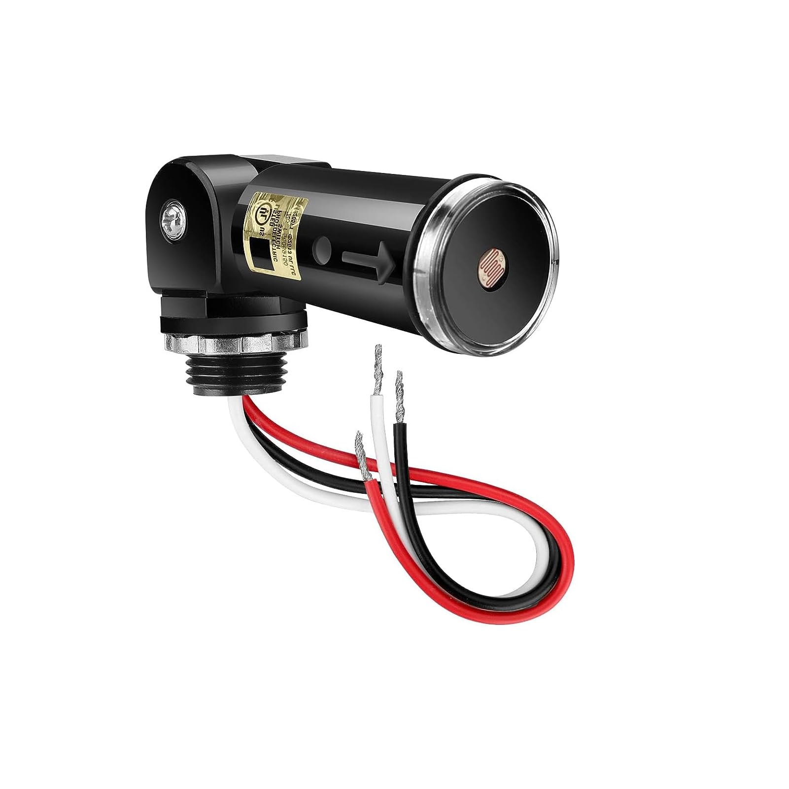 Serplex Dusk to Dawn/Day Night Sensor, Photoelectric Switch, Outdoor Conduit Lighting Control with Photocell and Swivel Mount, 120~277V Photoelectric Switch LDR Auto Day/Night On & Off Photocell Serplex Dusk to Dawn/Day Night Sensor, Photoelectric Switch, Outdoor Conduit Lighting Control with Photocell and Swivel Mount, 120~277V Photoelectric Switch LDR Auto Day/Night On & Off Photocell